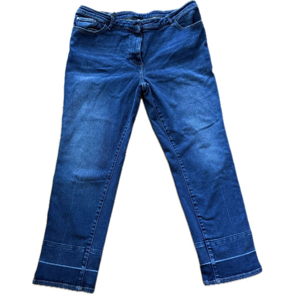 PERSONA By MARINA RINALDI Jeans Blue Denim Straight Leg Size 25